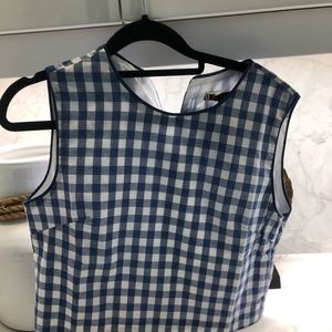 NWT Kiel James Patrick Blue Gingham Tank